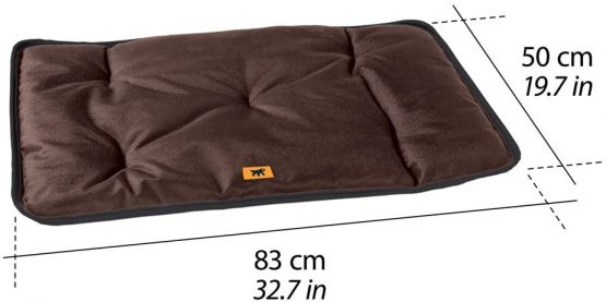 Ferplast Jolly 85 Dog Bed, 85 x 50 cm, Brown - Image 2