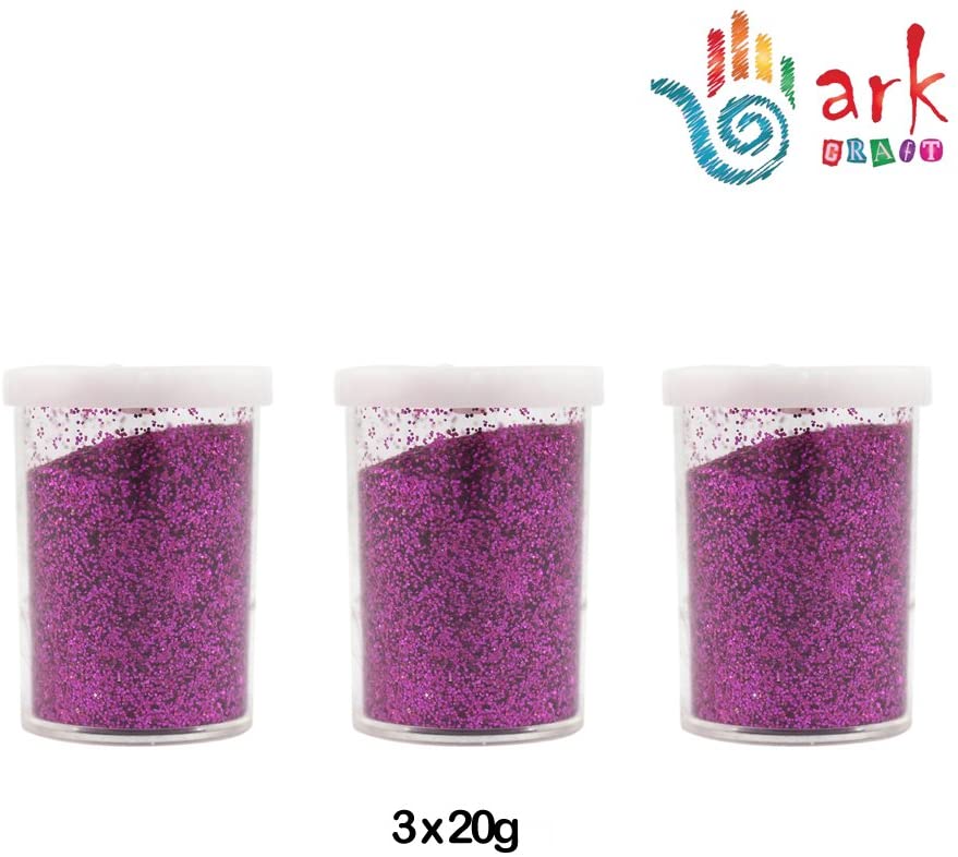 3 x Extra Fine Glitter - 20g (Fuchsia) - Image 2