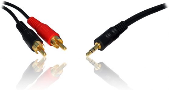 CDL Micro 2TR-303 3m/ 10ft 3.5mm Jack to 2 x Phono/ RCA Cable/ Lead/ Wire/ Cord - Image 2