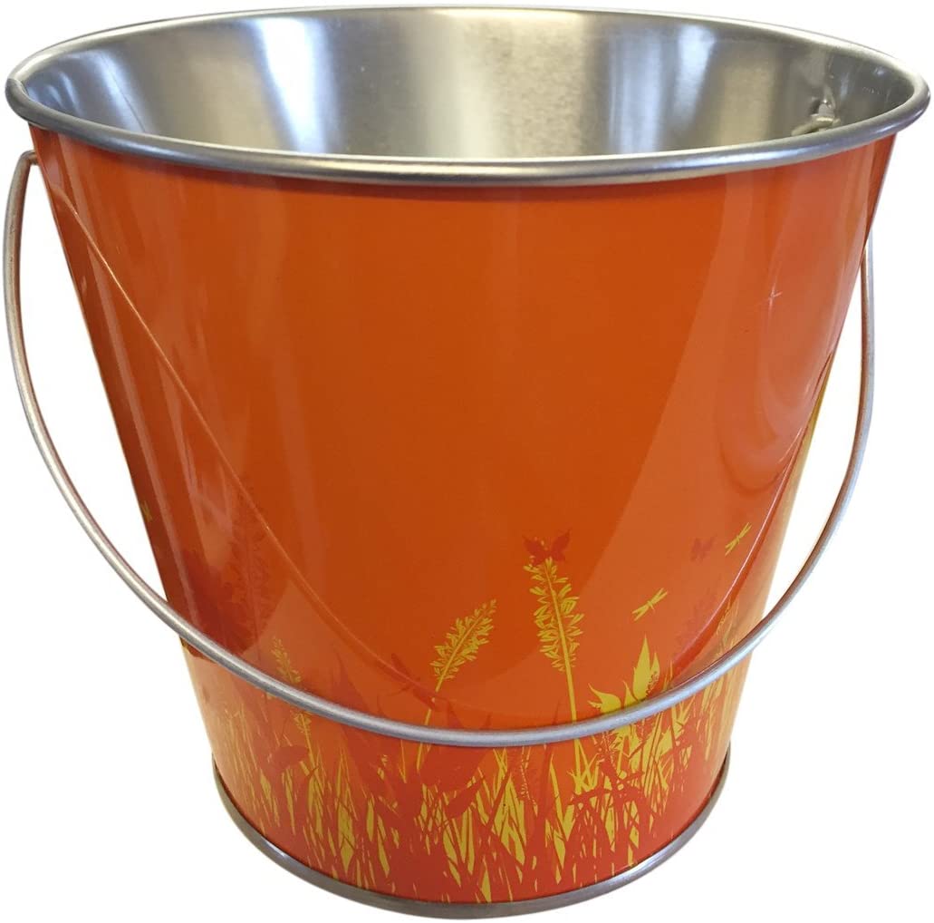 Zero In STV430 Citronella Candle Bucket, Beach Party, Decorative, Steel, Repels Mosquitoes, Natural