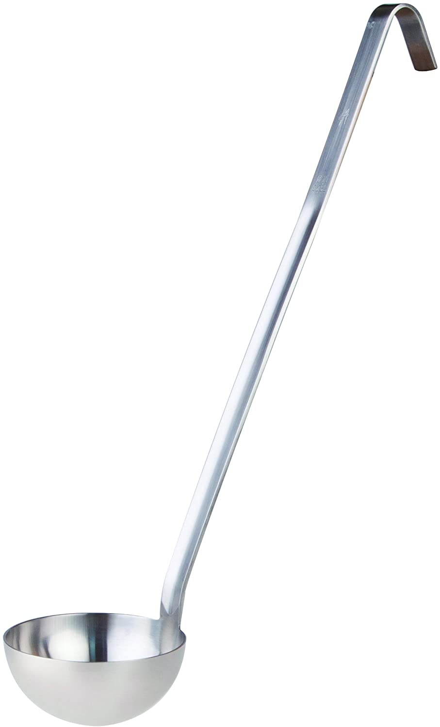 Pentole Agnelli Stainless Steel Ladle Inbox Eco - Line, 38 Cm. Length - 10 Cm. Diameter, Silver
