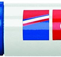 edding 850 Permanent Marker - Blue - 5 Pens - Chisel Tip 5-15 mm - for Bold Markings -Waterproof, Quick-Drying, Smear-Proof Pens - for Cardboard, Plastic, Glass, Wood, Metal and Fabric