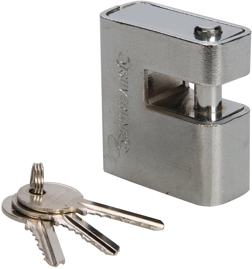 Silverline 819718 Close Armoured Shutter Lock Padlock 60 mm, 60mm