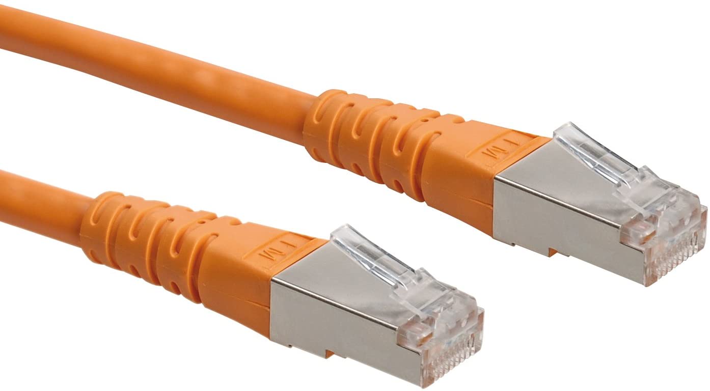 Roline 21151367 5 m S/FTP Cat 6 Ethernet Network LAN Cable with RJ45 Connector - Orange