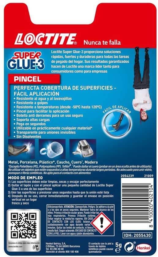 Loctite 767806 5 g Extra Strong Glue with Brush, Black, 5g - Image 2
