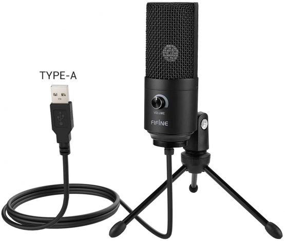 USB Microphone,Fifine Metal Condenser Recording Microphone for Laptop MAC or Windows Cardioid Studio Recording Vocals, Voice Overs,Streaming Broadcast and YouTube Videos-669B - Image 2