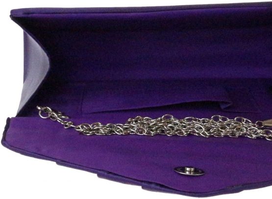 Girly HandBags Satin Pleated Clutch Bag - Image 4