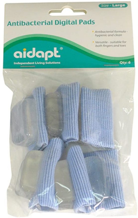 Aidapt Wide Antibacterial Digital Toe Pads - Pack of 6 (Eligible for VAT relief in the UK) - Image 3