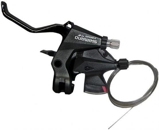 Shimano Unisex - Adult Altus STM310 2-Finger S+B Lever, Black, One Size