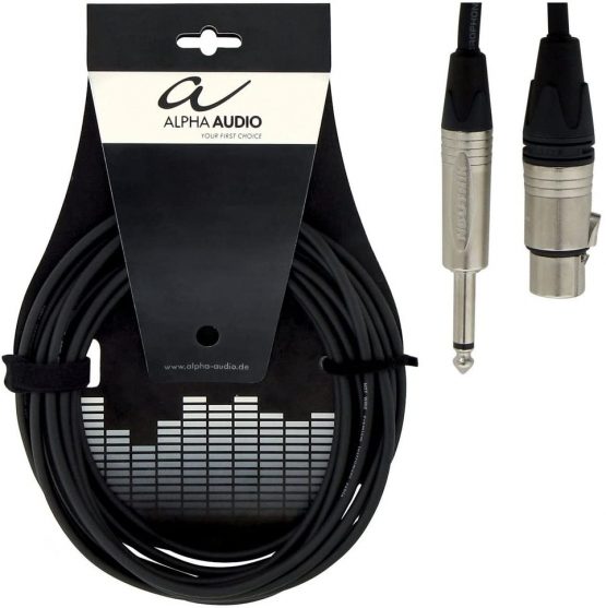 Alpha Audio 190885 6m m Peak Line Microphone Cable