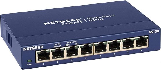 NETGEAR ProSafe Unmanaged 8-Port Gigabit Copper Switch