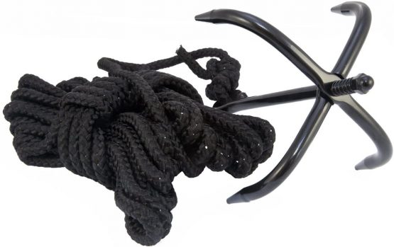 Military Heavy Duty Grappling Anchor Hook with Nylon Rope Ninja Cadet Bushcraft