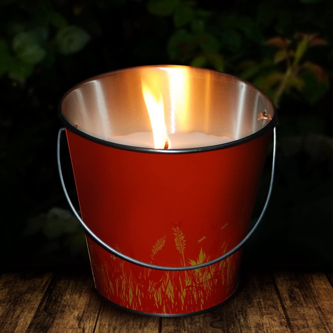 Zero In STV430 Citronella Candle Bucket, Beach Party, Decorative, Steel, Repels Mosquitoes, Natural - Image 2