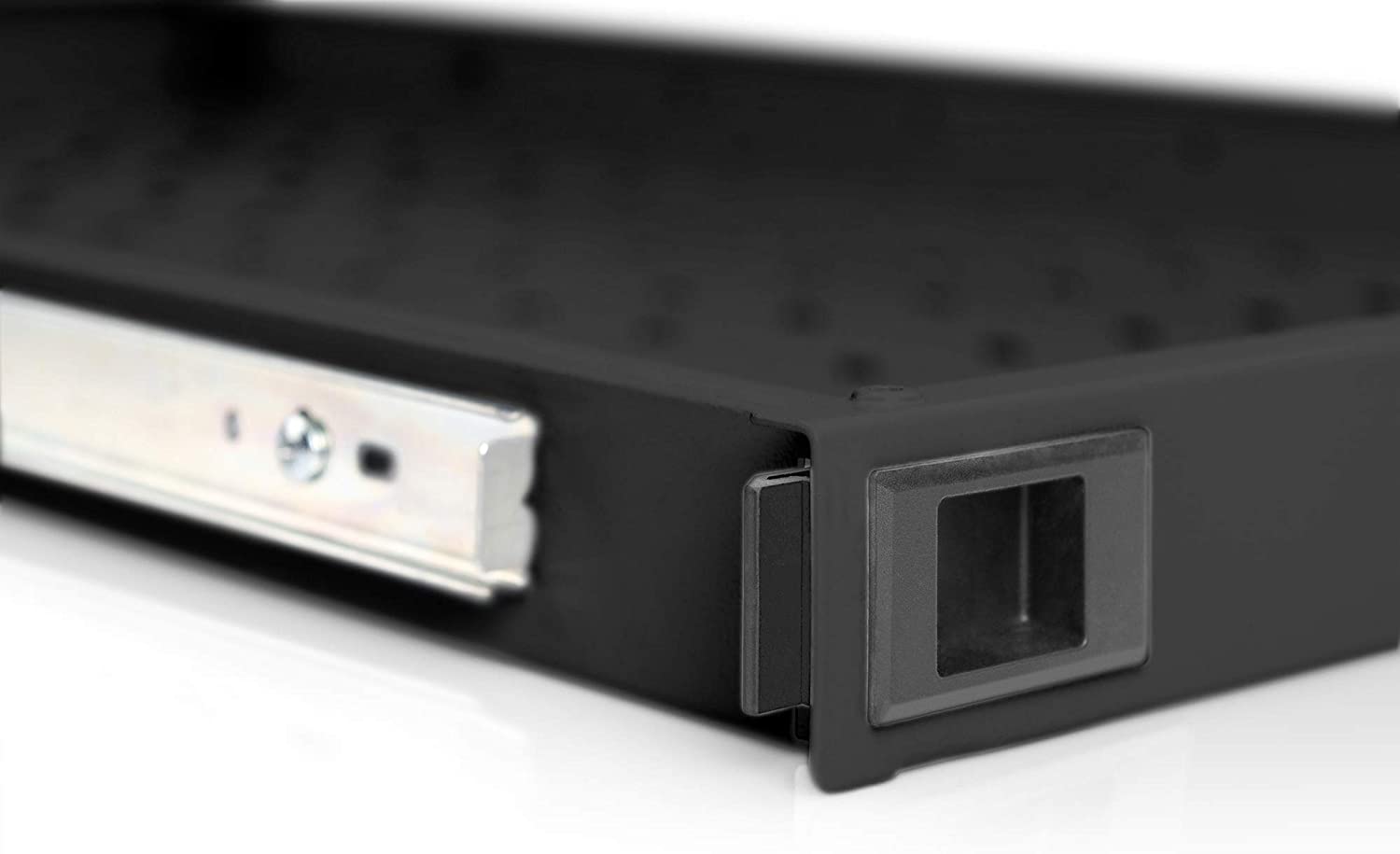 DIGITUS Pull-out shelf, 19-inch, 1U, Front and rear mounting, Load capacity 65 kg, For network and server cabinets - Image 2