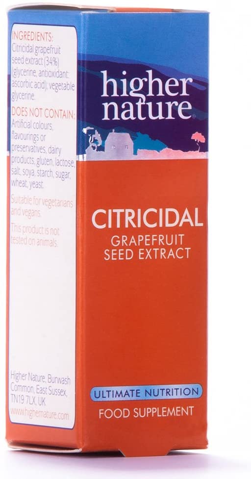 Higher Nature, Citricidal Grapefruit Seed Extract, Digestive Support, Made with Grapefruits, Gluten Free, Vegetarian & Vegan - Image 4
