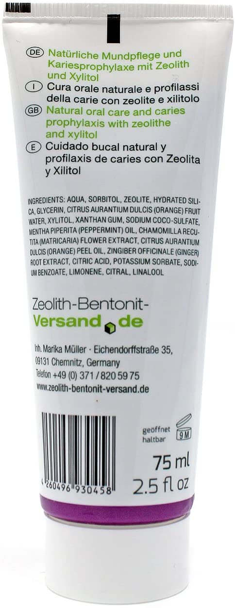 Zeolite 75 ml Toothpaste Without Fluoride, 75 ml (Pack of 1) - Image 2