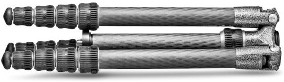Gitzo GT0545T Traveler Tripod - Super-Compact, Foldable and Incredibly Light, with Short Column Included for Ground Level Shoots, Series 0-4 Sections, Carbon Fibre