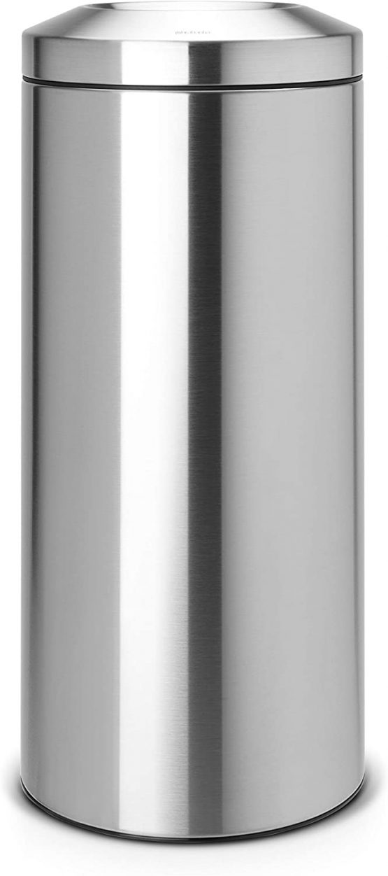 Brabantia Flameguard Waste Paper Bin, 30 L - Matt Steel