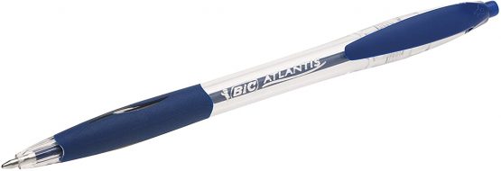 BIC Atlantis Classic Retractable Ballpoint Pens Medium Tip (1 mm) - Blue, Box of 30 + 6 - Image 3