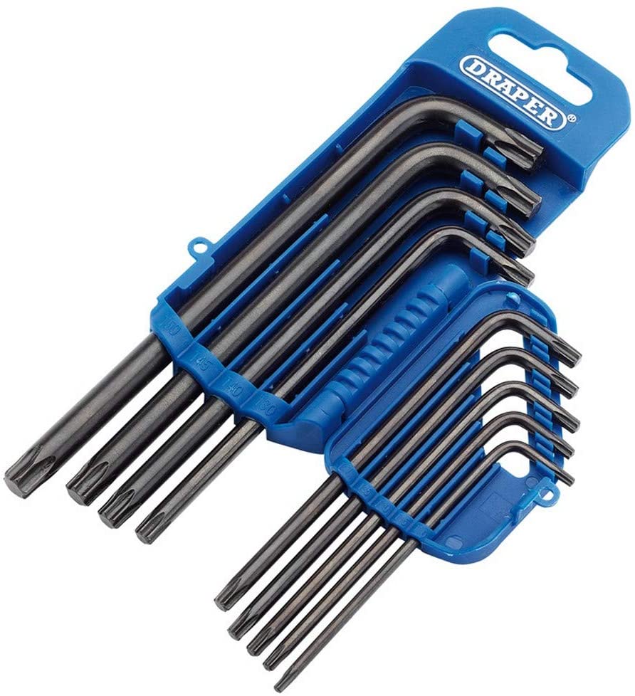 Draper TX-STAR® Torx Hex Key Set (9 Pieces), Blue