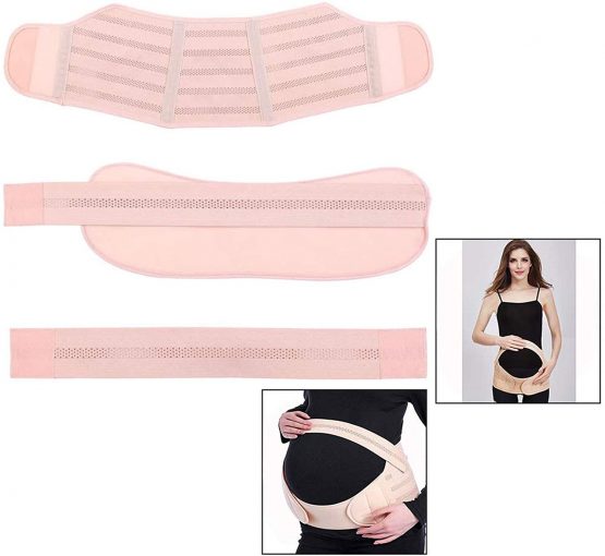Itian Maternity Belt Pregnancy Support Belt Bump Band Breathable Comfortable Belt Back Support Belt Belly Back Bump Brace Strap