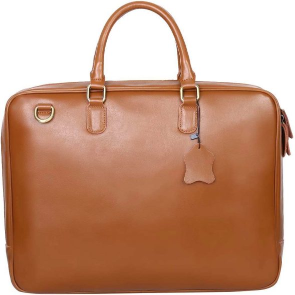 leathario leather briefcase