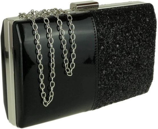 Girly HandBags Glitter Glossy Clutch Bag - Image 2