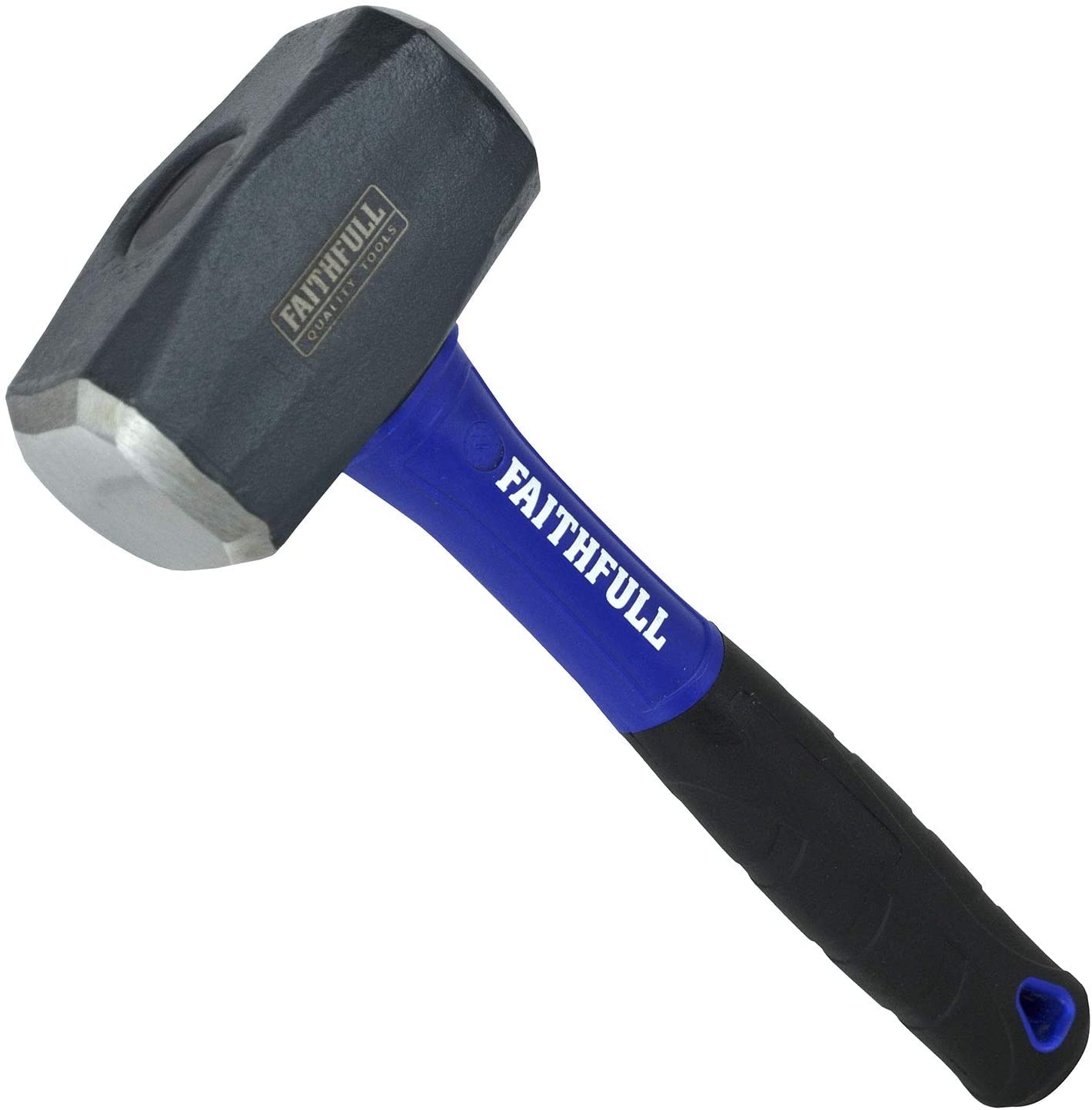 Faithfull FAIFG4 4lb Club Hammer with Fibreglass Handle 1.8kg (4lb), Blue, Fibreglass 1.8kg (4lb)