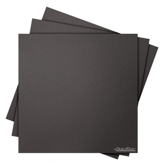 BuildTak BT12X12-3PK 3D Printing Build Surface, 12" x 12”, 304 mm x 304 mm, Square, Black (Pack of 3)