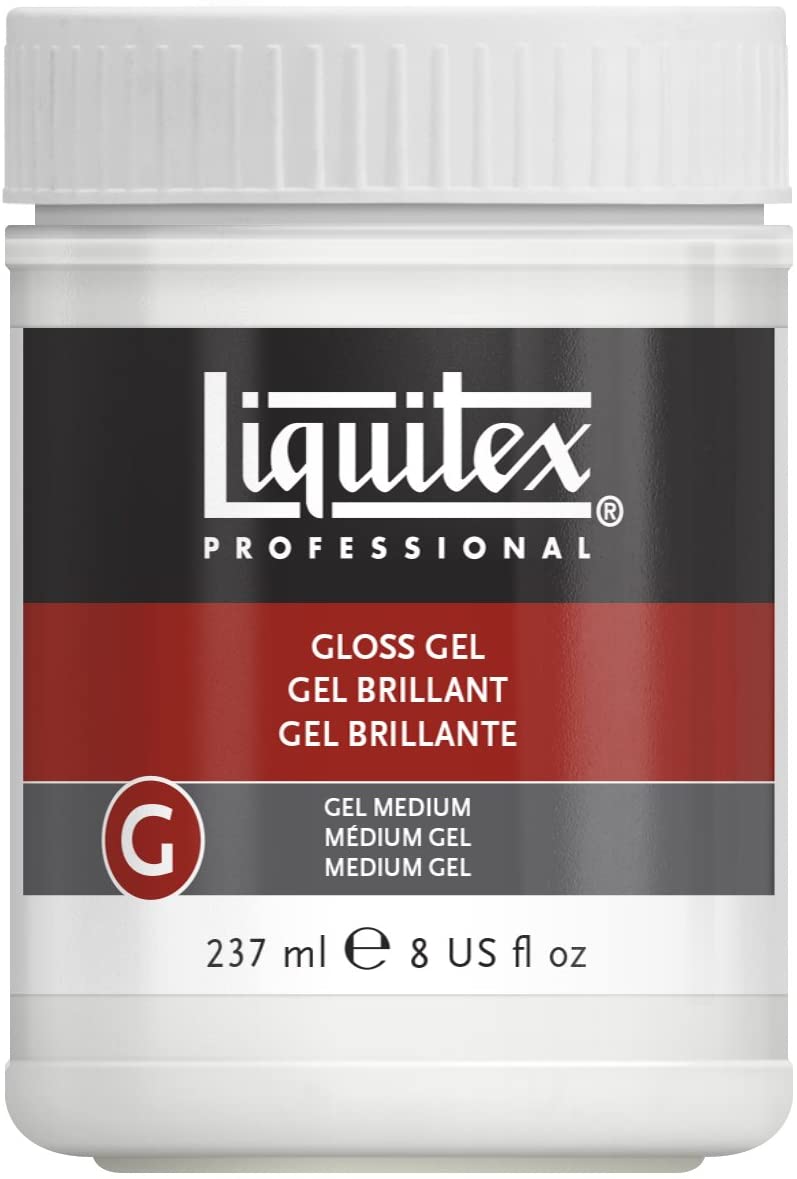 Liquitex Professional Acrylic Medium for Arcylic Paint Gloss Gel, 237 ml, transparent, 237 ml (Pack of 1)