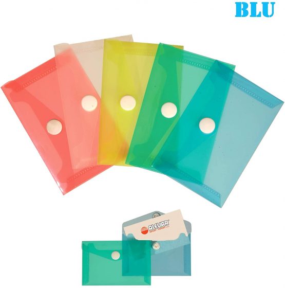 Business Card Pockets Blue Conf. 24 pcs.