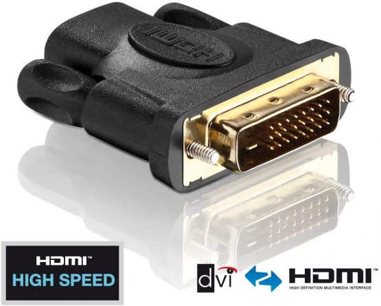 PureLink PureInstall Series PI010 Certified High Speed DVI to HDMI Adaptor/DVI-D Male (24+1) to HDMI A Female - Image 2