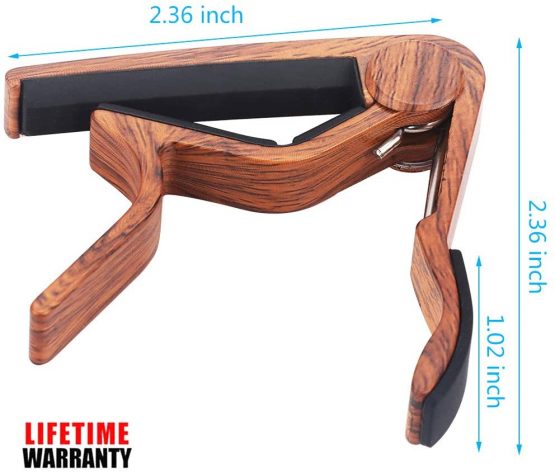 WINGO Wooden Pro Ukulele Capo for Soprano Contert Baritone,Rosewood. - Image 4