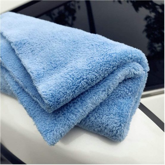 Kingsheep 6Pack Microfibre Car Drying Towel, Edgeless Microfibre Detailing Cloth, Super Absorbent Car Care Wash Buffing Cloth for Detailer,Cleaning Towels 16"x16" Ultra Plush Car Towel 450gsm (Blue) - Image 4