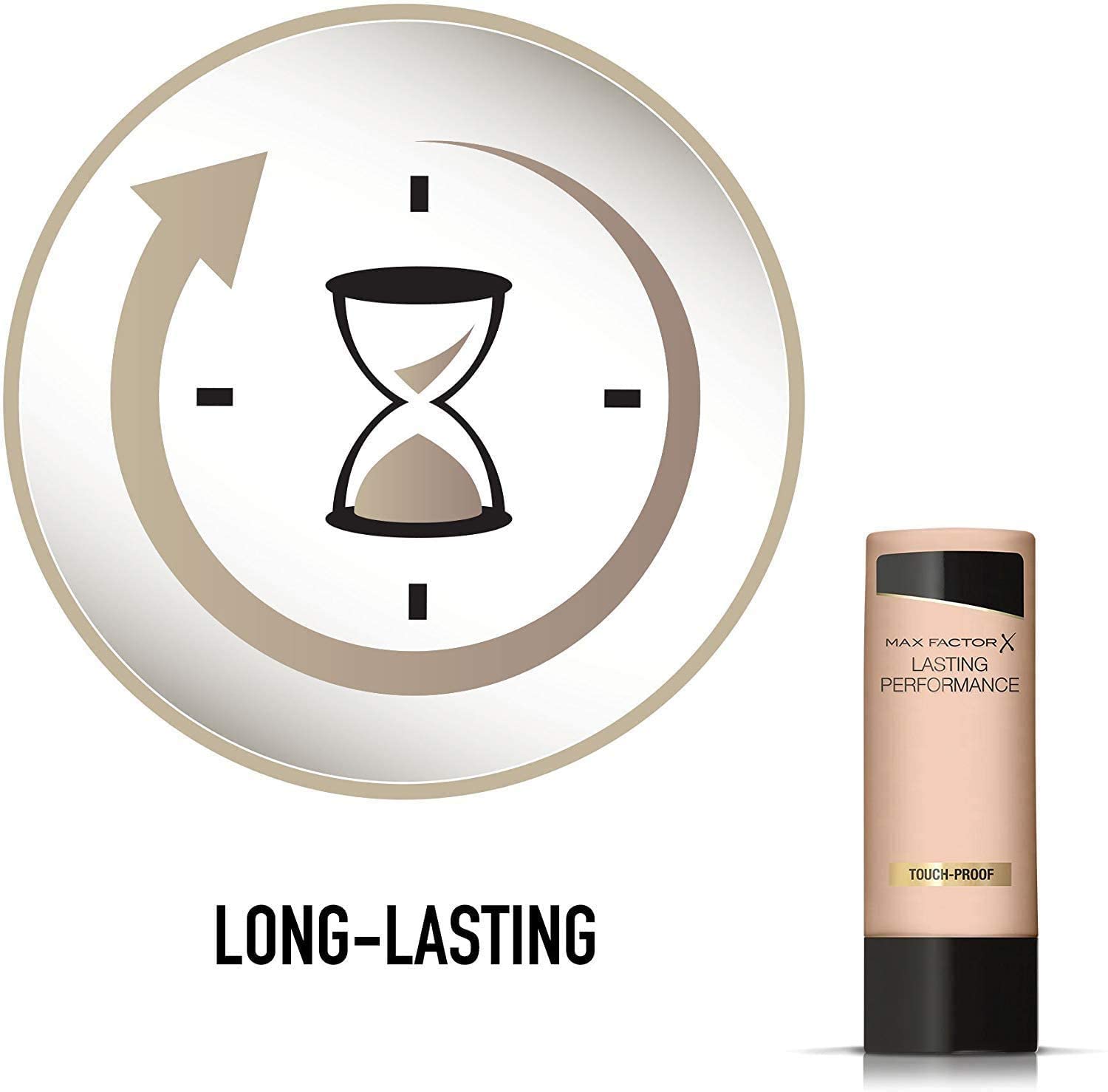 Max Factor Lasting Performance Liquid Foundation, 102 Pastelle, Full Coverage, Flawless and Radiant Finish - Image 3