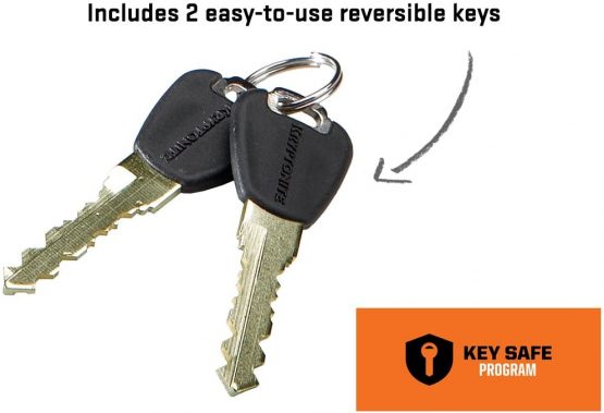 Kryptonite Kryptoflex 1230 Coiled Key Cable FlexFrame C Bracket Bicycle Lock - Image 3
