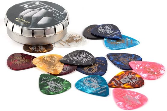 Celluloid Guitar Picks, Donner 16pcs Guitar Plectrum Including Thin, Medium, Heavy & Extra Heavy Gauges (0.46mm-1.2mm) - Image 4