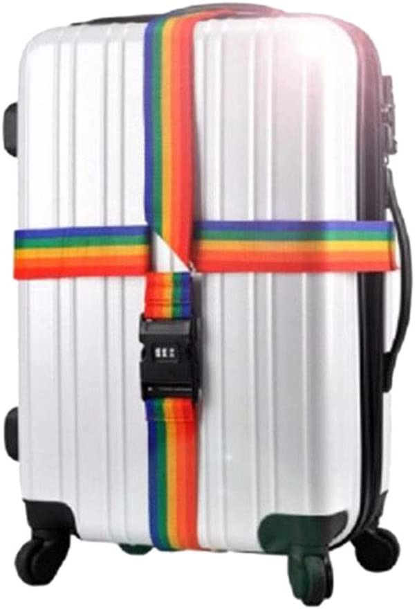Best Travel Luggage Strap Combo Extra Long 4M/13.1ft Suitcase Cross Strap with 3-Dial Security Lock