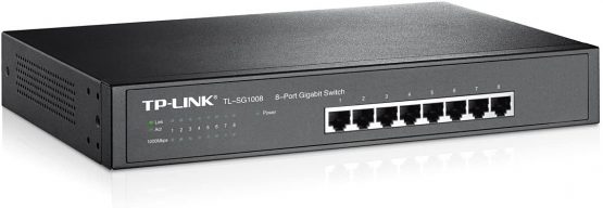TP-Link TL-SG1008 8-Port Gigabit Ethernet Switch, Desktop/Rack-Mount, Steel Case, Lifetime Warranty, Black - Image 2