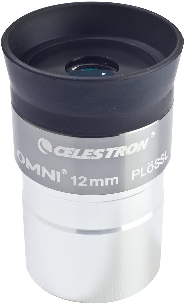 Celestron 93319 Omni Series 1.25 inch / 12mm Eyepiece, Black/Silver, 12 mm