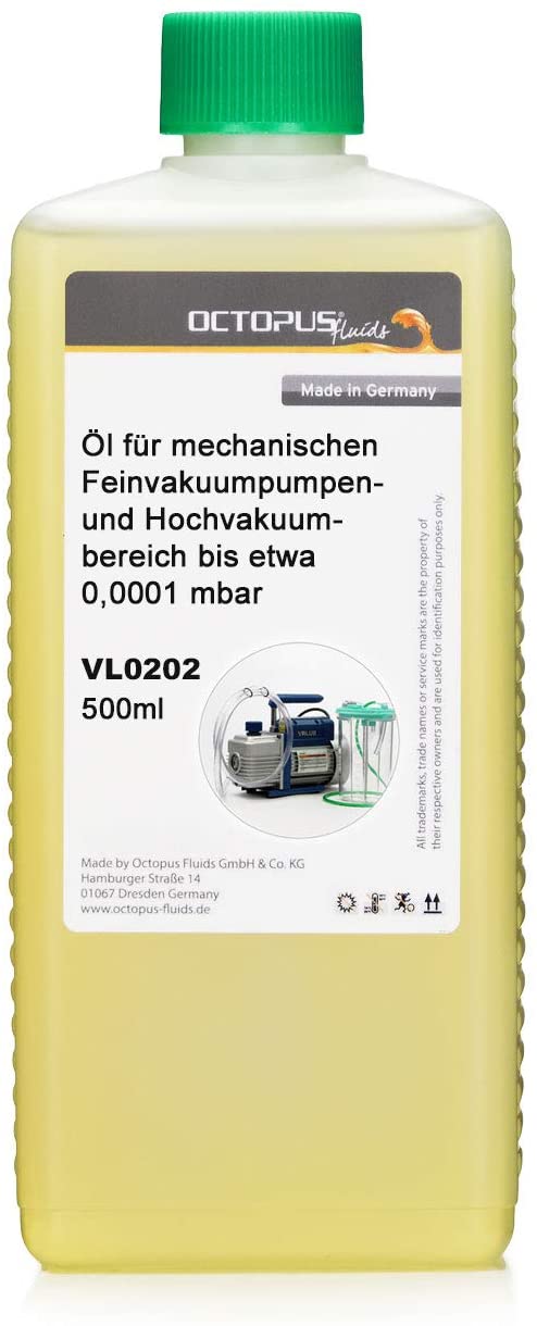 Octopus 500 ml Vacuum Pump Oil - 0.5 Litre Compressor Oil for HV100 Machines