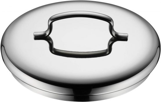 WMF cookware Ø 14 cm approx. 0,9l Mini stackable pouring rim metal lid Cromargan stainless steel brushed suitable for all stove tops including induction dishwasher-safe - Image 3