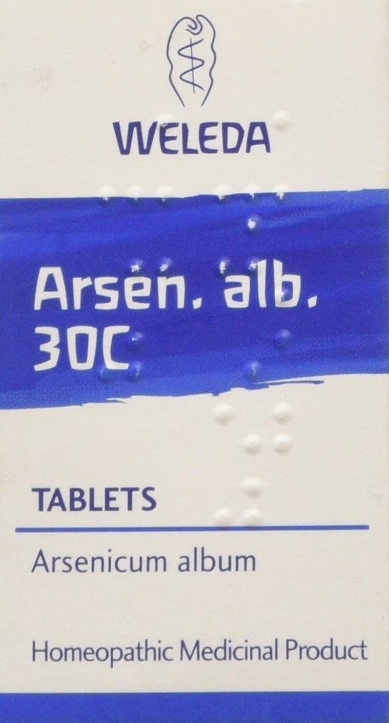Weleda Arsen. Alb. 30C, Homeopathic Medicinal Product, 125 Tablets, White, 125 count (Pack of 1)