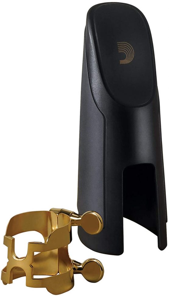 Rico Gold Plated H-Ligature and Cap for Soprano Sax - Image 2