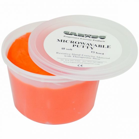 Cando® Therapeutic modelling clay / Putty - heatable, suitable for microwave - 454g, orange (soft)