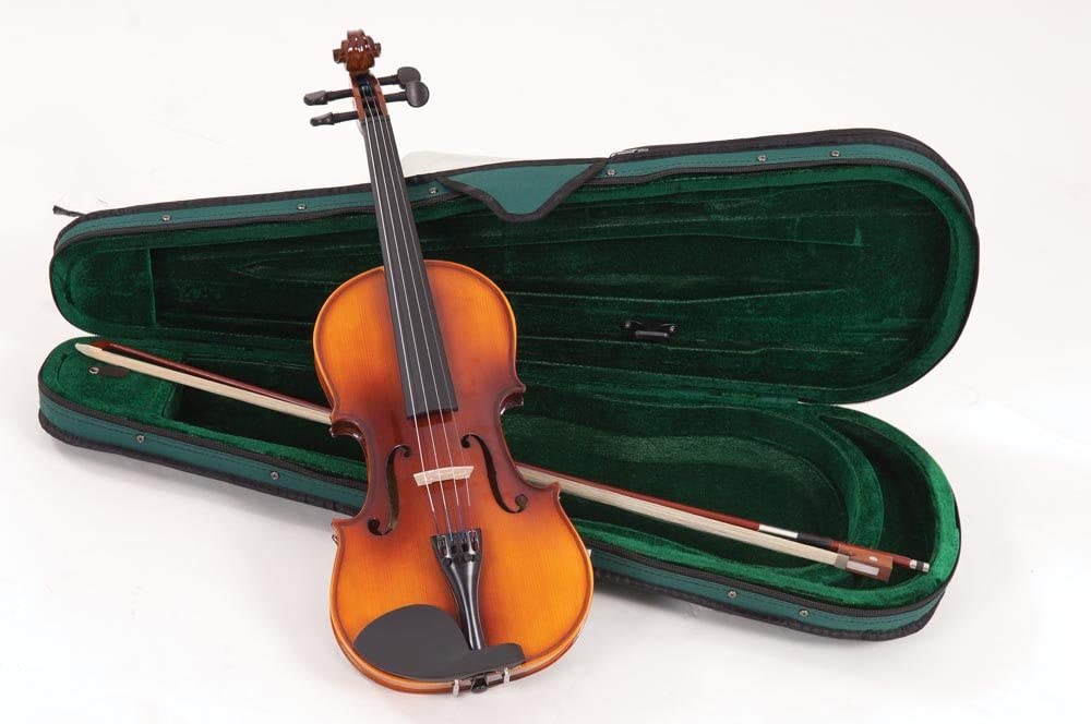 Antoni 'Debut' ACV31 Three Quarter Violin Outfit, Green,White,Nickel,Brown,Red,Silver, Large - Image 2