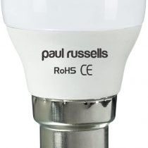 2 Pack 7W Golf Ball LED Light Bulbs B22 BC Bayonet Paul Russells Bright 7W=60W G45 Small Globe/Round 270 Beam Lamp 6500K Day Light 60W Incandescent Replacement
