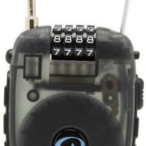 Lifeventure Cable Lock Luggage Lock With 90cm Retractable Steel Cable Shackle Mini 4 Digit Code Combination Lock For Suitcases, Bike, Ski, Snowboard, Pushchair And Stroller