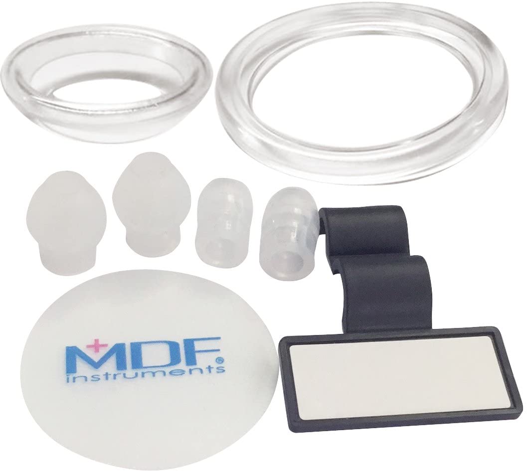 MDF Instruments, SpragueRappaport Dual Head Stethoscope with Adult, Pediatric, Black Tube, Infant Convertible chestpiece, MDF767BO - Image 4