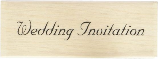 Art Stamps 12 x 72 mm Wedding Invitation Fun Stamp, Black